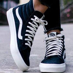 Vans Sk8 Hi Slim Zip sneakers Scotchgard EUC